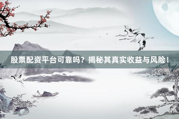 股票配资平台可靠吗？揭秘其真实收益与风险！