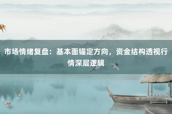 市场情绪复盘：基本面锚定方向，资金结构透视行情深层逻辑