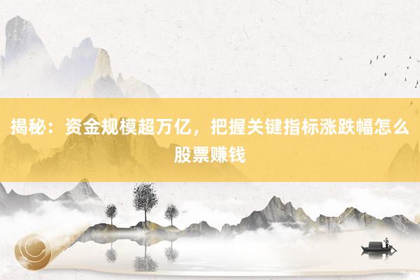 揭秘：资金规模超万亿，把握关键指标涨跌幅怎么股票赚钱