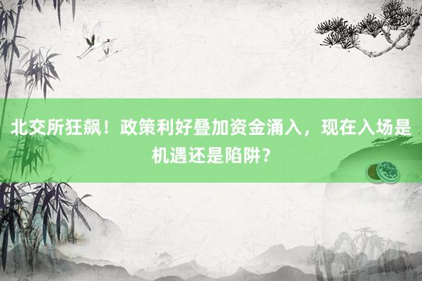 北交所狂飙！政策利好叠加资金涌入，现在入场是机遇还是陷阱？